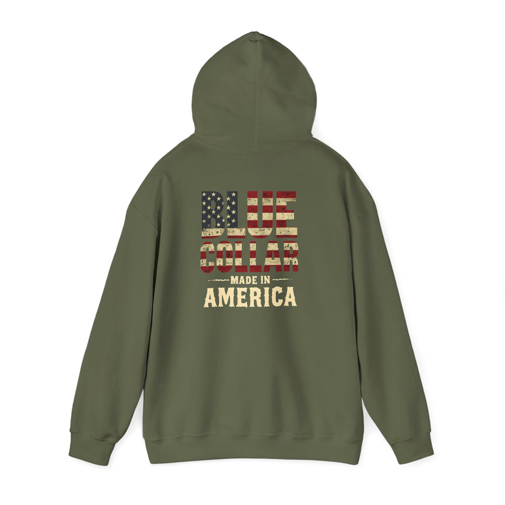 Blue Collar Made in America Hoodie – Patriotic Workwear