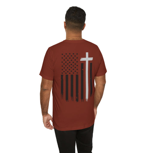 American Flag and Cross Tee