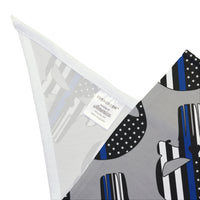 Punisher Thin Blue Line Flag Dog Bandana