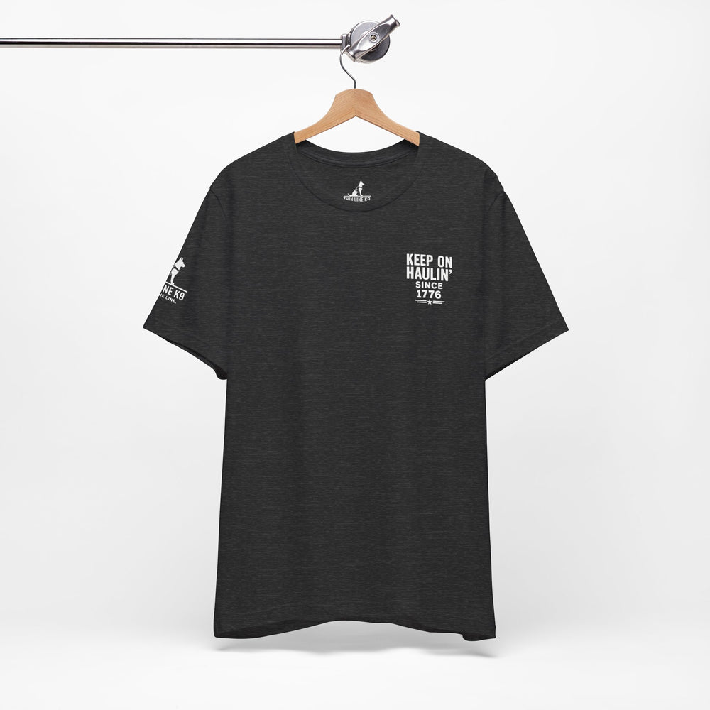 American Hauler – Distressed Flag Truck Tee
