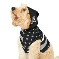 Thin White Line Flag Dog Hoodie