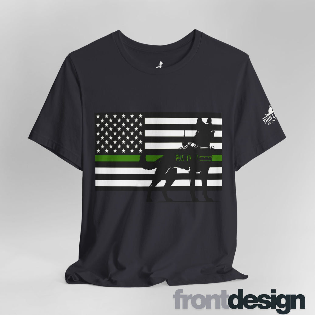 Thin Green Line Patriot Tee – Military & Federal Support