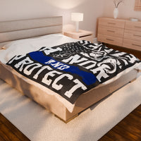 Serve Honor Protect Law Enforcement Plush Blanket