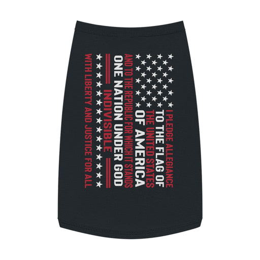 Pledge Of Allegiance Patriotic Pet Tank Top