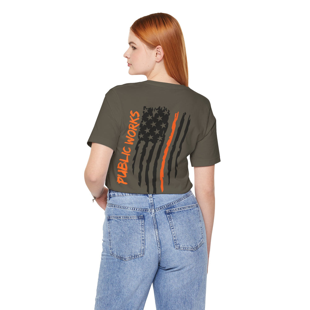 Thin Orange Line Tee – Department of Public Works