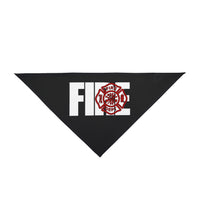 Maltese Cross Firefighter Support Dog Bandana
