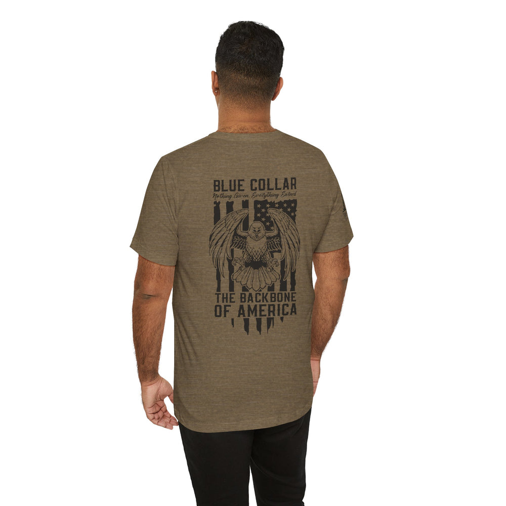 Blue Collar Eagle Flag Tee – Backbone of America Edition
