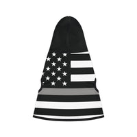 Thin Silver Line Dog Hoodie