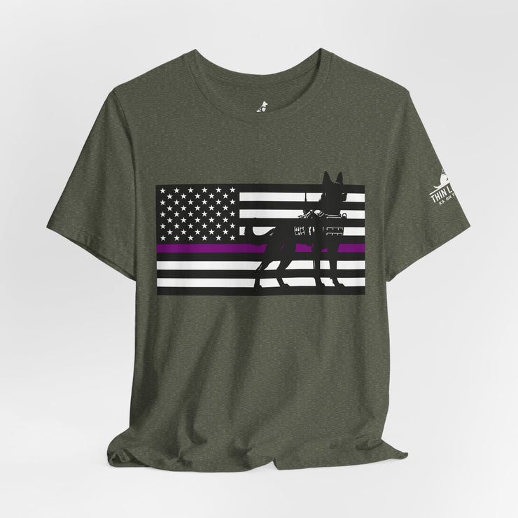 Thin Purple Line K9 t-shirt