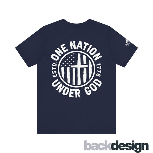 One Nation Under God Tshirt | American Flag and Cross