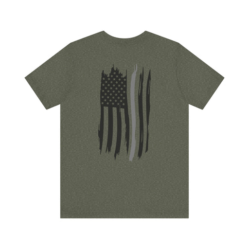 Thin Grey Line Flag Tee – Corrections Don’t Cry, They Contain