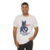 K9 Working Dog American Flag T-shirt