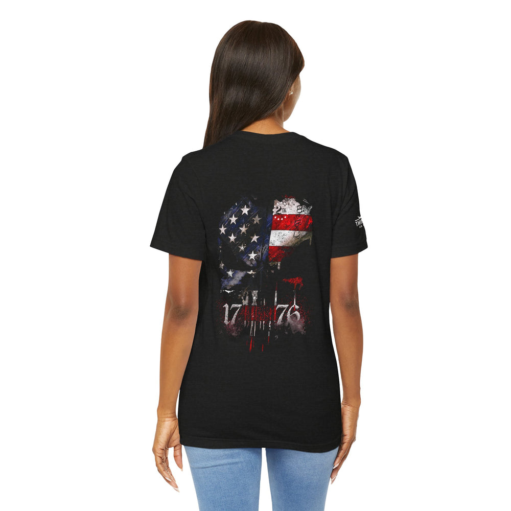 1776 Punisher American Flag Tee