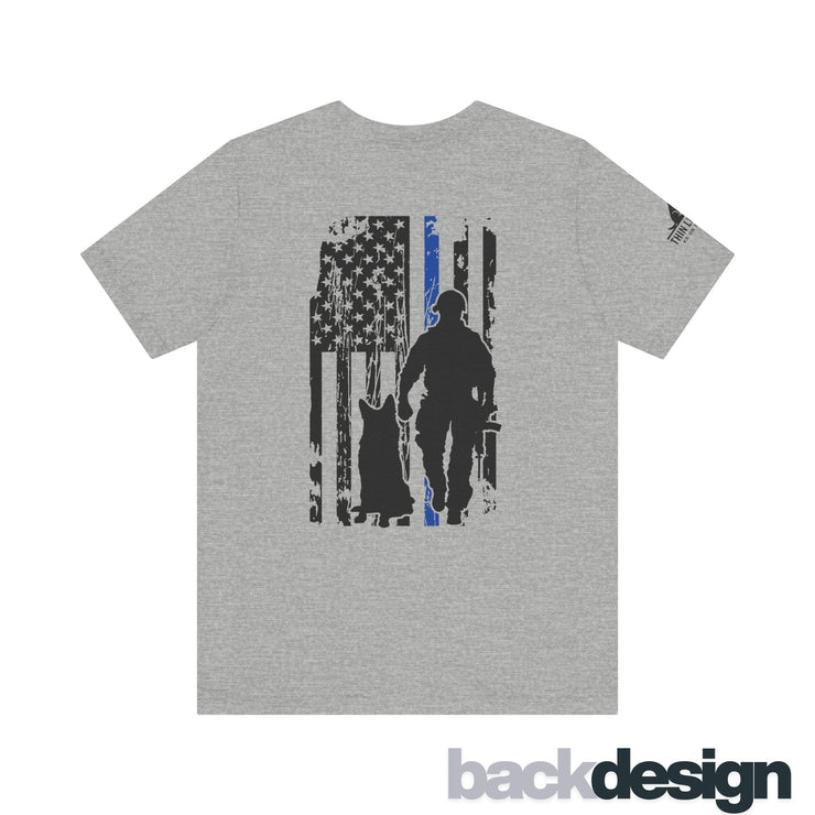 Thin Blue Line Flag K9 Handler Tee