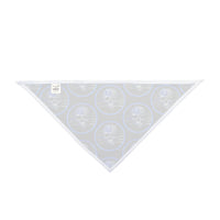 Thin White Line Flag Skull and Star of Life Dog Bandana
