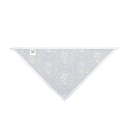 Thin White Line Flag Skull and Star of Life Dog Bandana