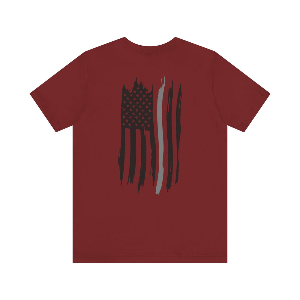 Thin Grey Line Flag Tee – Corrections Don’t Cry, They Contain