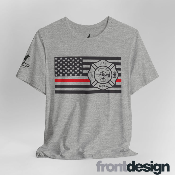 Thin Red Line Flag Shirt with Emblem