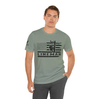 Lineman Flag Tee – High Voltage Hero Edition