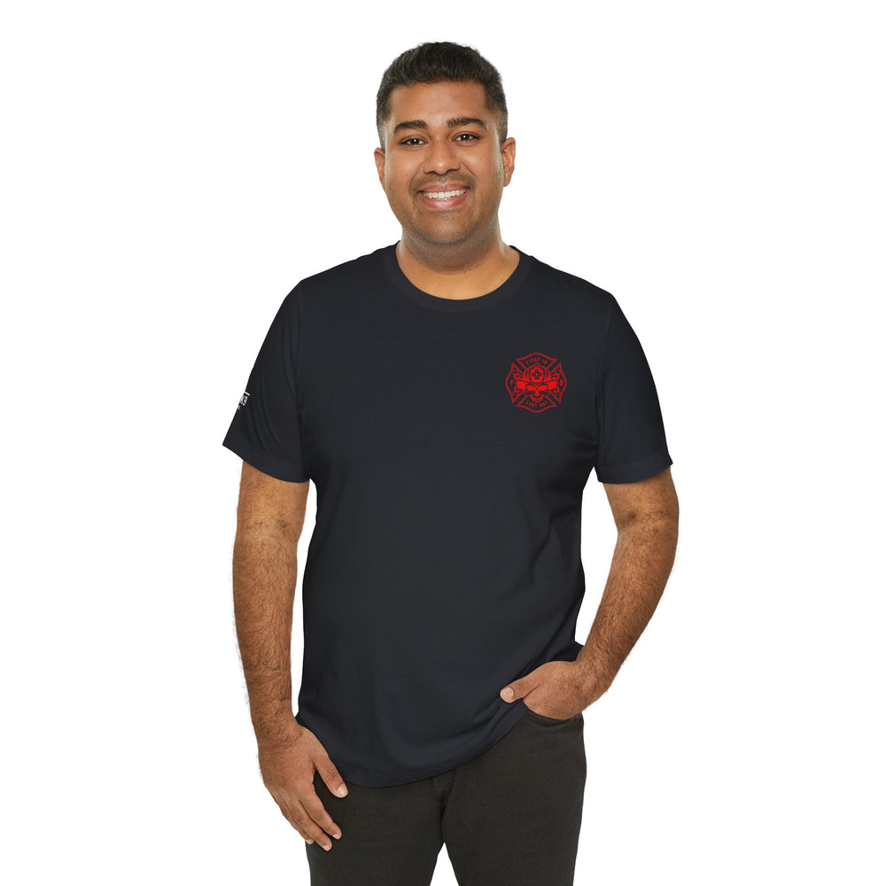 Firefighter Cross American Flag Tee