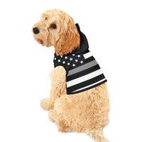 Thin Silver Line Dog Hoodie