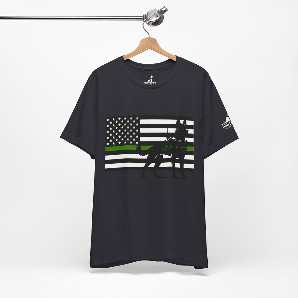 Thin Green Line Patriot Tee – Military & Federal Support
