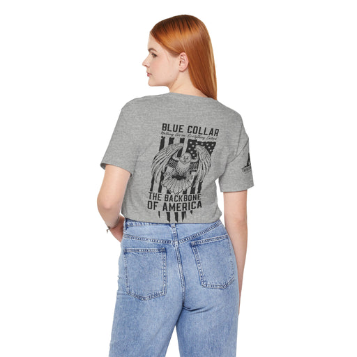 Blue Collar Eagle Flag Tee – Backbone of America Edition