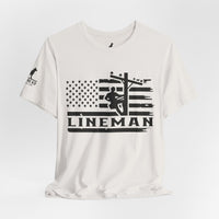 Lineman Flag Tee – High Voltage Hero Edition