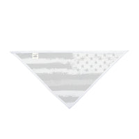 Corrections Thin Silver Line Flag Dog Bandana