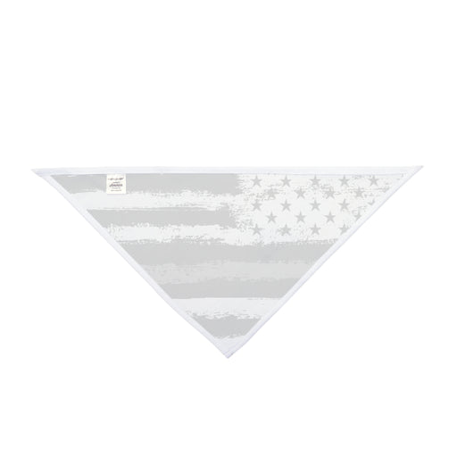 Corrections Thin Silver Line Flag Dog Bandana