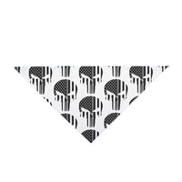 Thin Silver Line Flag Punisher Dog Bandana