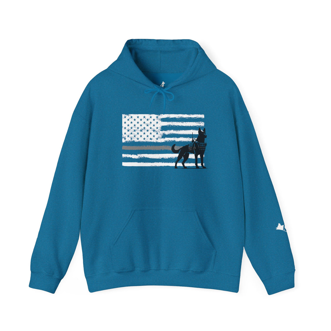 image Thin Silver Line K9 Hoodie – Loyalty Wears a Badge