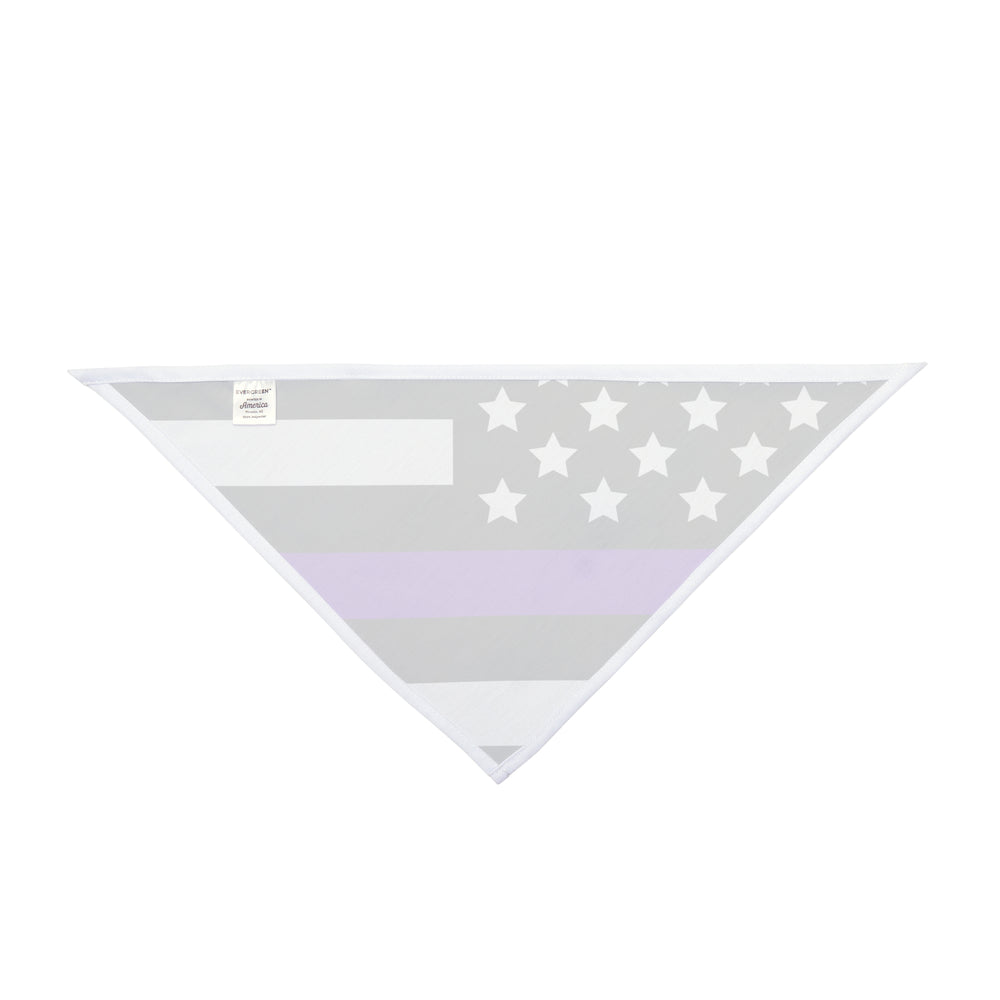 Security Thin Purple Line Flag Dog Bandana