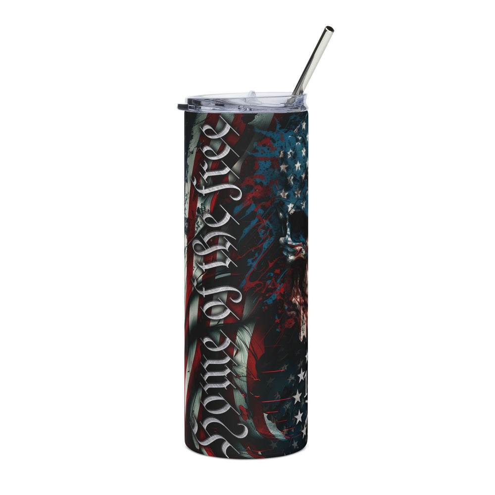 Home of the Free – 1776 Skull Patriot Tumbler