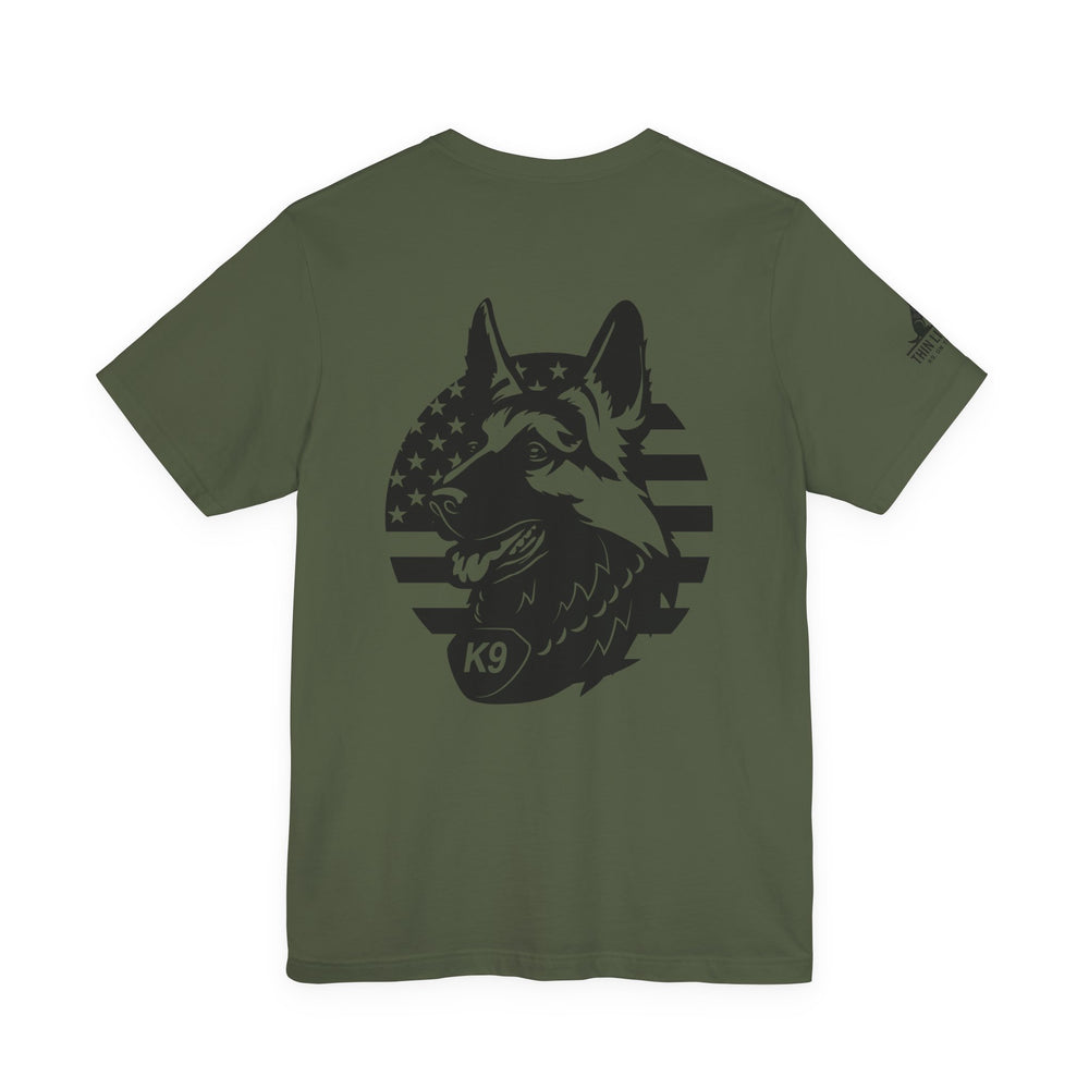 Patriotic K9 American Flag Tee