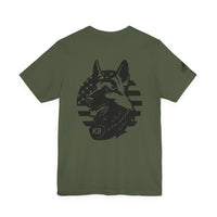 Patriotic K9 American Flag Tee