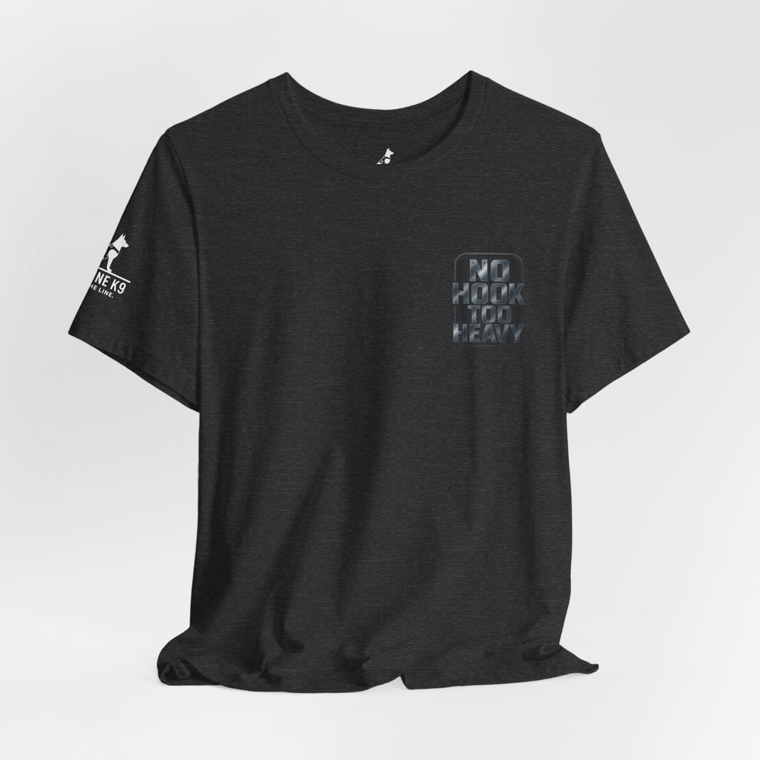 image No Hook Too Heavy – Tow Truck Flag Tee