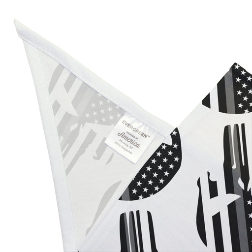 Thin Silver Line Flag Punisher Dog Bandana
