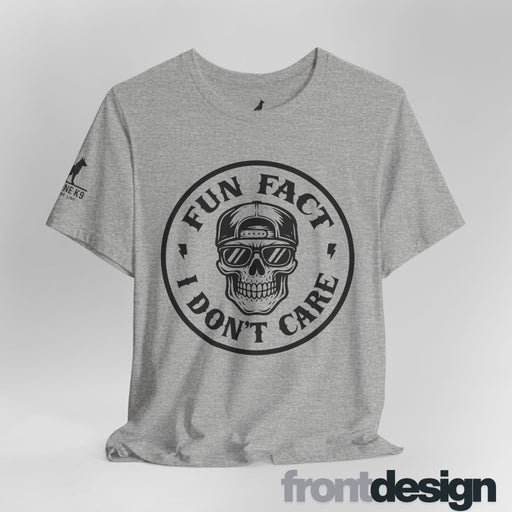 Fun Fact: I Don’t Care – Skull Tee