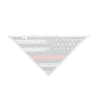 Distressed Thin Red Line Flag Dog Bandana