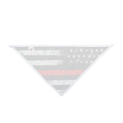 Distressed Thin Red Line Flag Dog Bandana