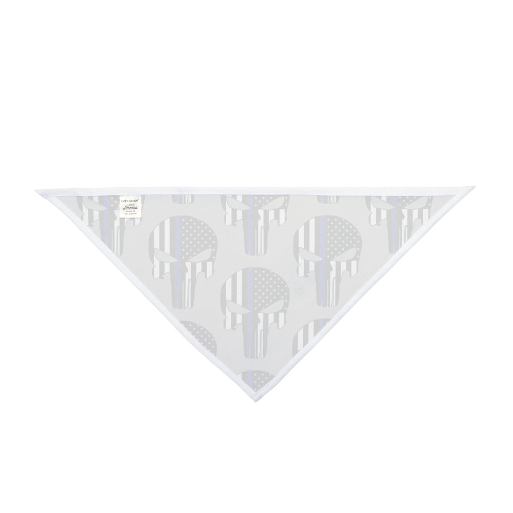 Punisher Thin Blue Line Flag Dog Bandana