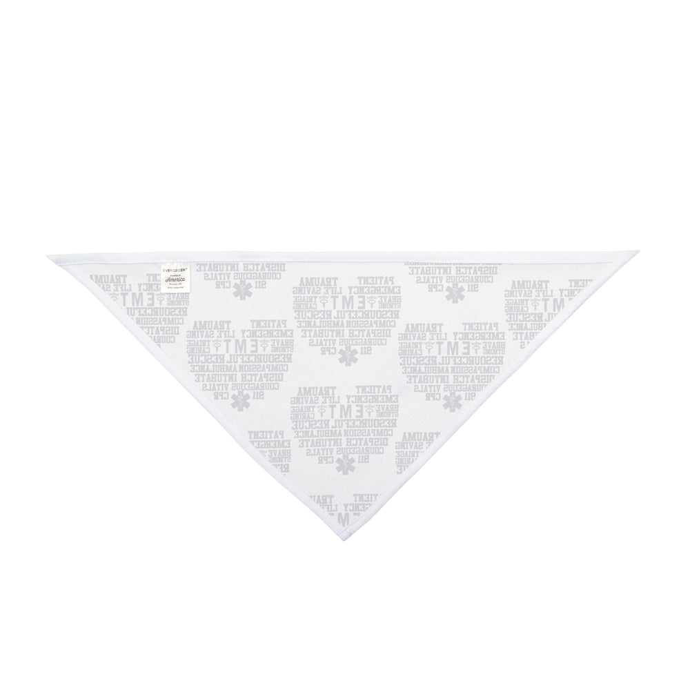 EMT, EMS, Paramedic Word Cloud Dog Bandana