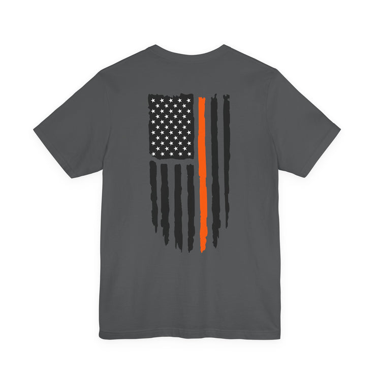 Thin Orange Line flag t-shirt