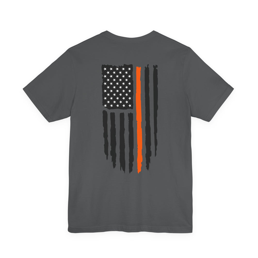 Thin Orange Line flag t-shirt