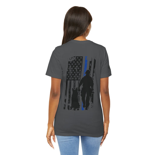 Thin Blue Line Flag K9 Handler Tee