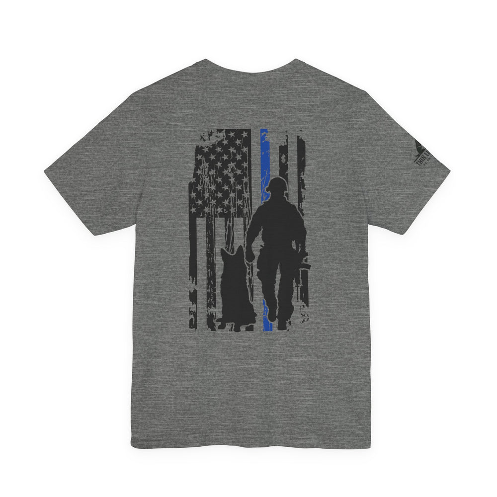 Thin Blue Line Flag K9 Handler Tee