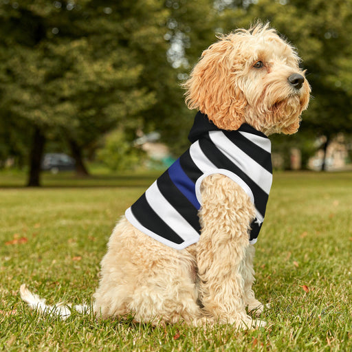 Thin Blue Line Flag Dog Hoodie