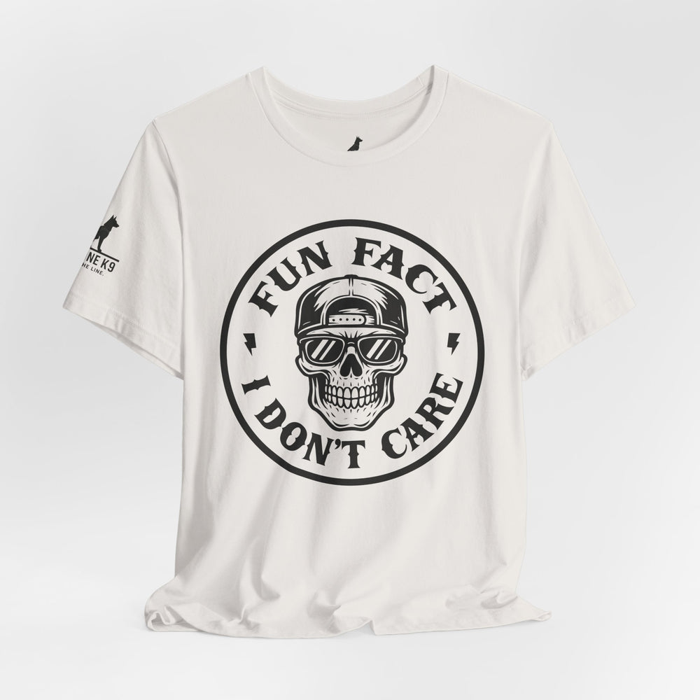 Fun Fact: I Don’t Care – Skull Tee