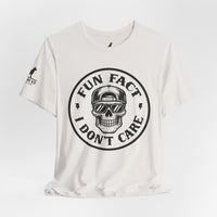 Fun Fact: I Don’t Care – Skull Tee